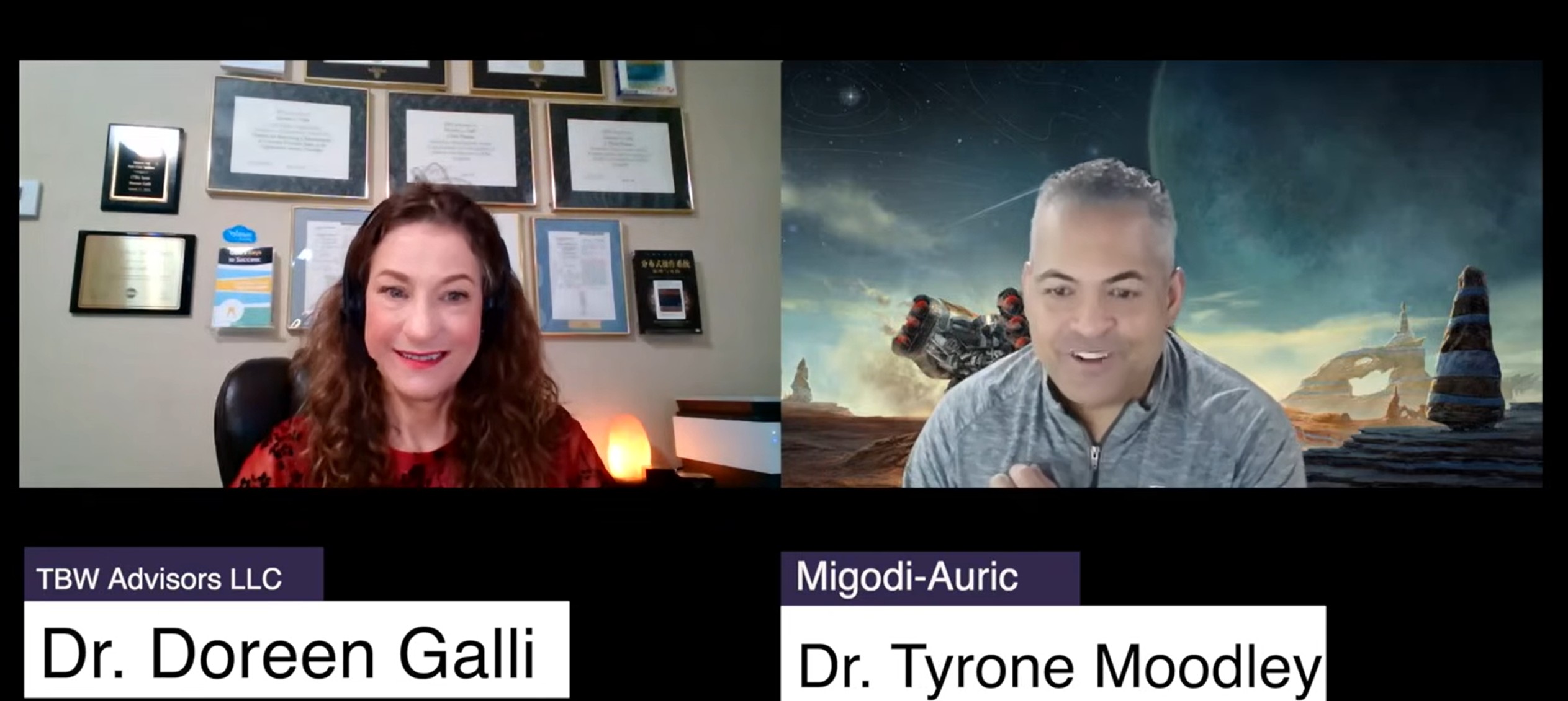 Image of Dr. Doreen Galli and Dr. Tyrone Moodley